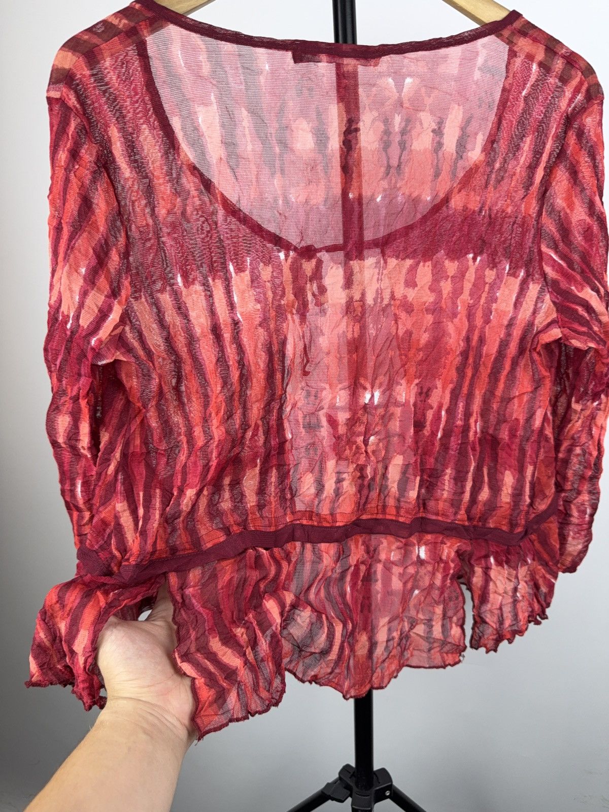 Other Vintage 90s Avant Garde JPG Style Italy Stretch Top Size L Size L / US 10 / IT 46 - 8 Thumbnail