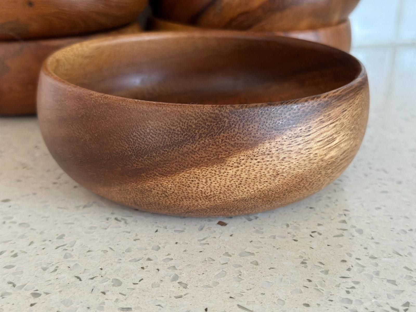 Designer 8 x Woodcraftery serving bowls Buddha bowls wood vintage Size ONE SIZE - 2 Thumbnail