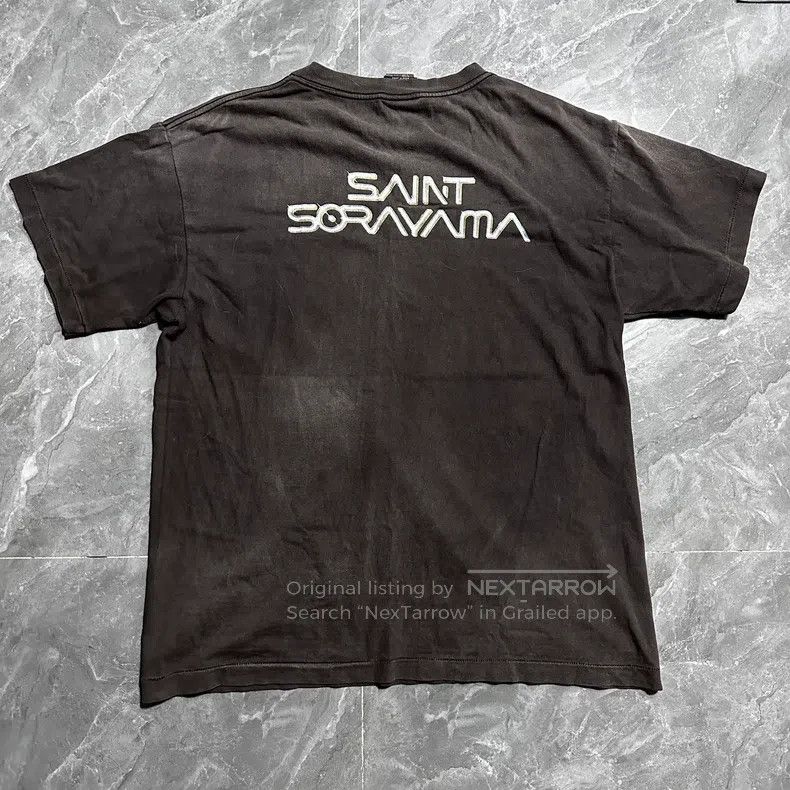 Saint Michael Saint Michael Kongshan Base Black Gray Washed T-shirt Size US L / EU 52-54 / 3 - 2 Thumbnail