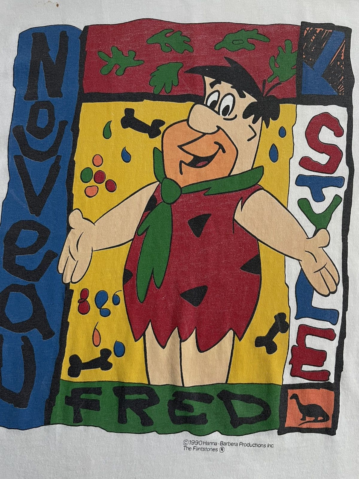 Cartoon Network × Vintage Vintage Flinstones 1990 Fred Hanna-Barbera T-Shirt Size US M / EU 48-50 / 2 - 4 Thumbnail