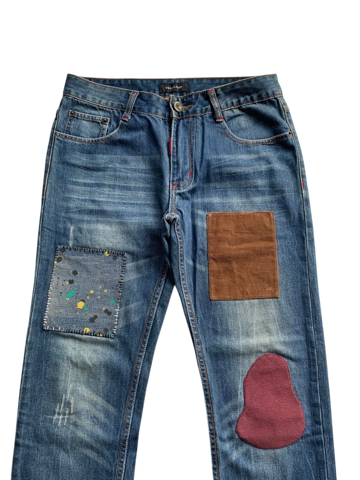 Dsquared2 DSQUARED2 DENIM PATCHWORDS CUSTOM RARE MADE IN ITALY Size US 32 / EU 48 - 5 Thumbnail