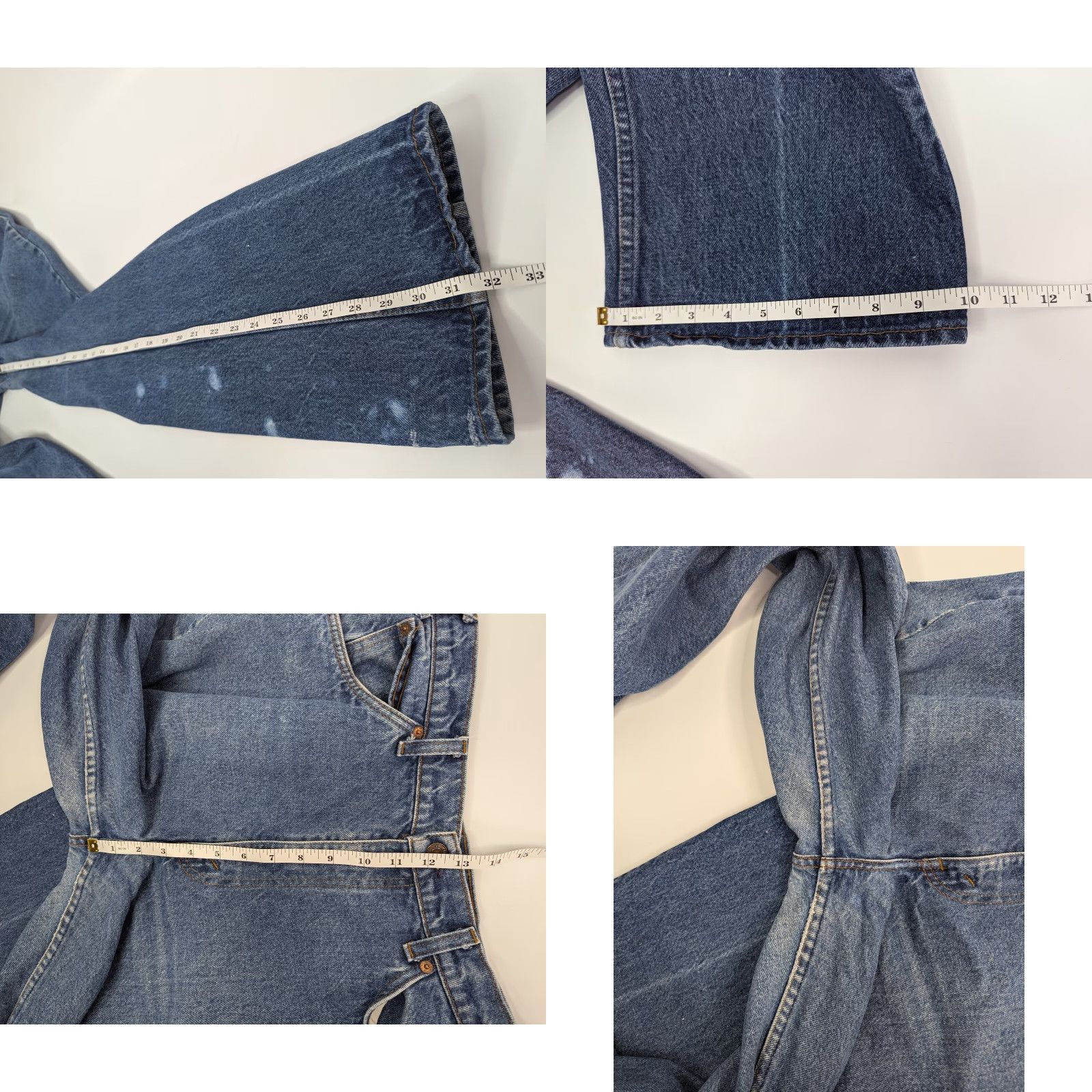 Levi's VINTAGE Levi's 517 Jeans Orange Tab Blue 38x32 Bootcut Denim 20517 0217 Distressed 80s USA Men Jeans Style: Bootcut, 5-Pocket, Classic Fit Size US 38 / EU 54 - 8 Thumbnail