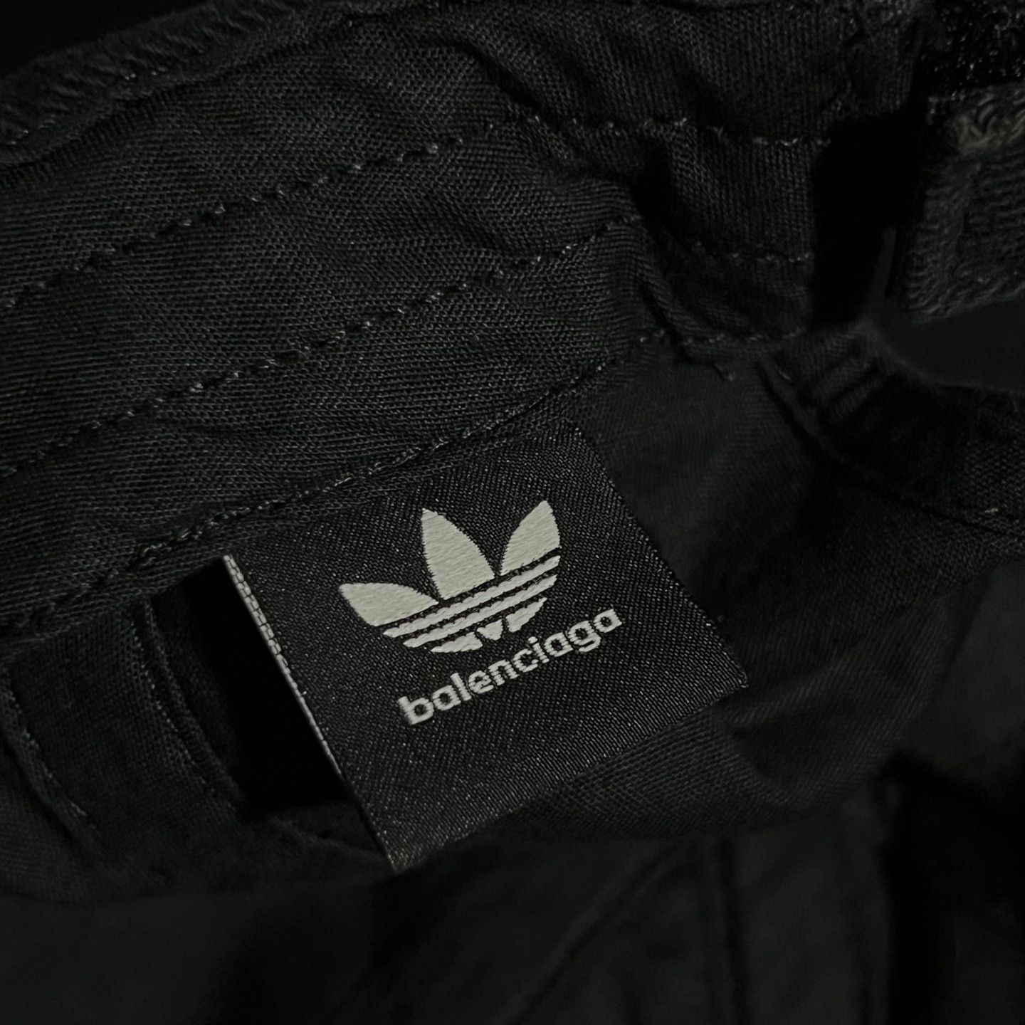 Adidas × Balenciaga Balenciaga Adidas Three Stripes Notch Cap Black Size ONE SIZE - 4 Thumbnail