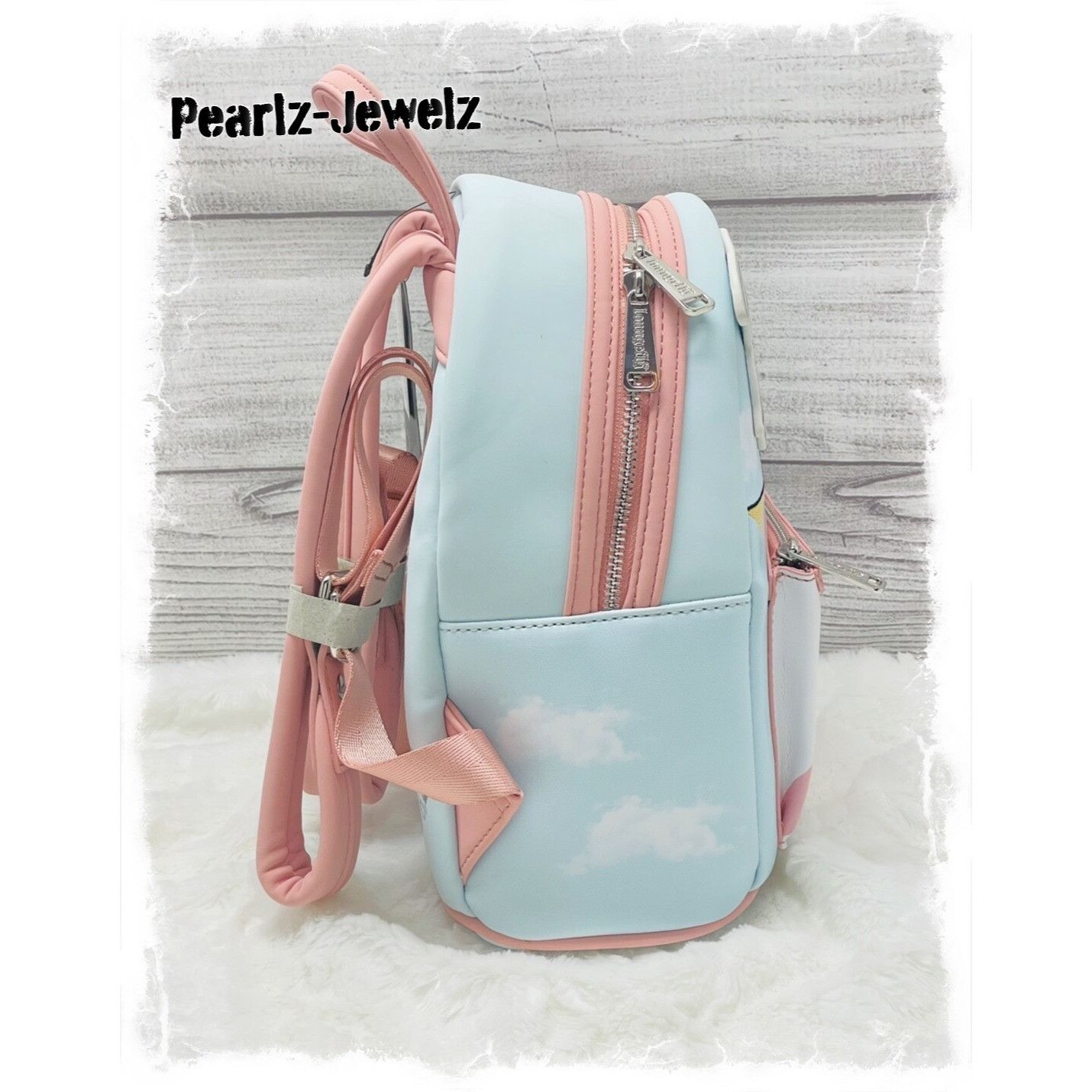 Disney Loungefly Disney Dumbo Circus Tent Blue Mini Backpack NWT NE Size ONE SIZE - 4 Thumbnail