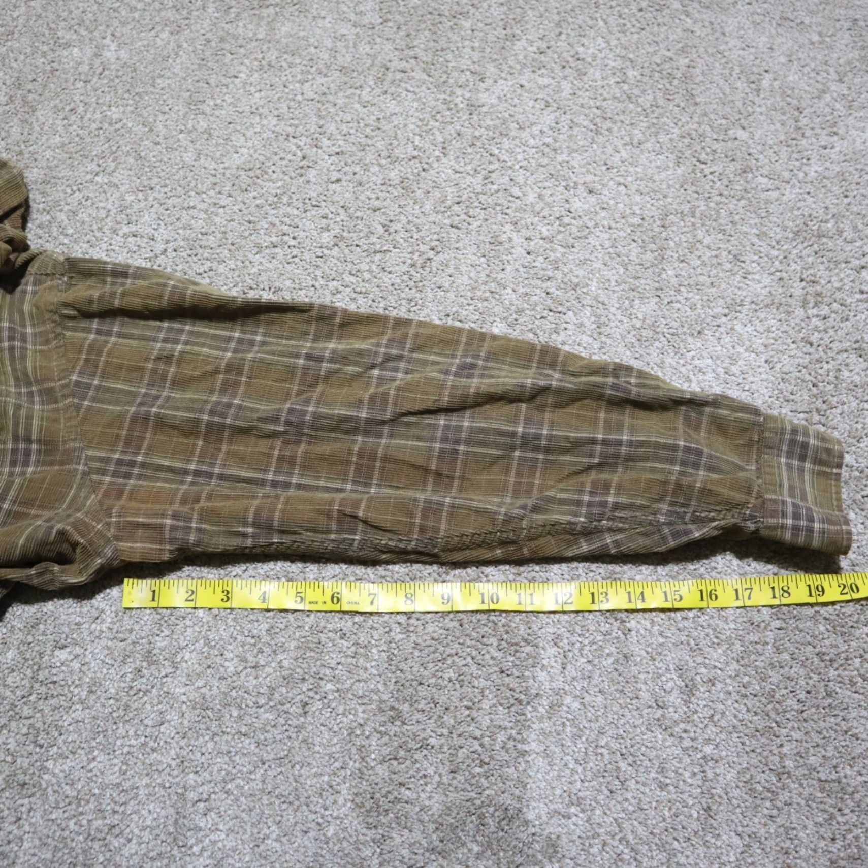 Vintage VINTAGE Fasso Ella Brown Plaid Button-Down Shirt Long Sleeve Adult XL Brown Men Shirt XL Brown Plaid Size US XL / EU 56 / 4 - 7 Thumbnail