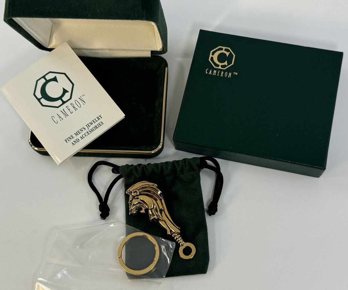 Japanese Brand × Other × Vintage VTG Rick Cameron Lion Key Chain 925 Sterling Silver 24k Gold Size ONE SIZE - 3 Thumbnail