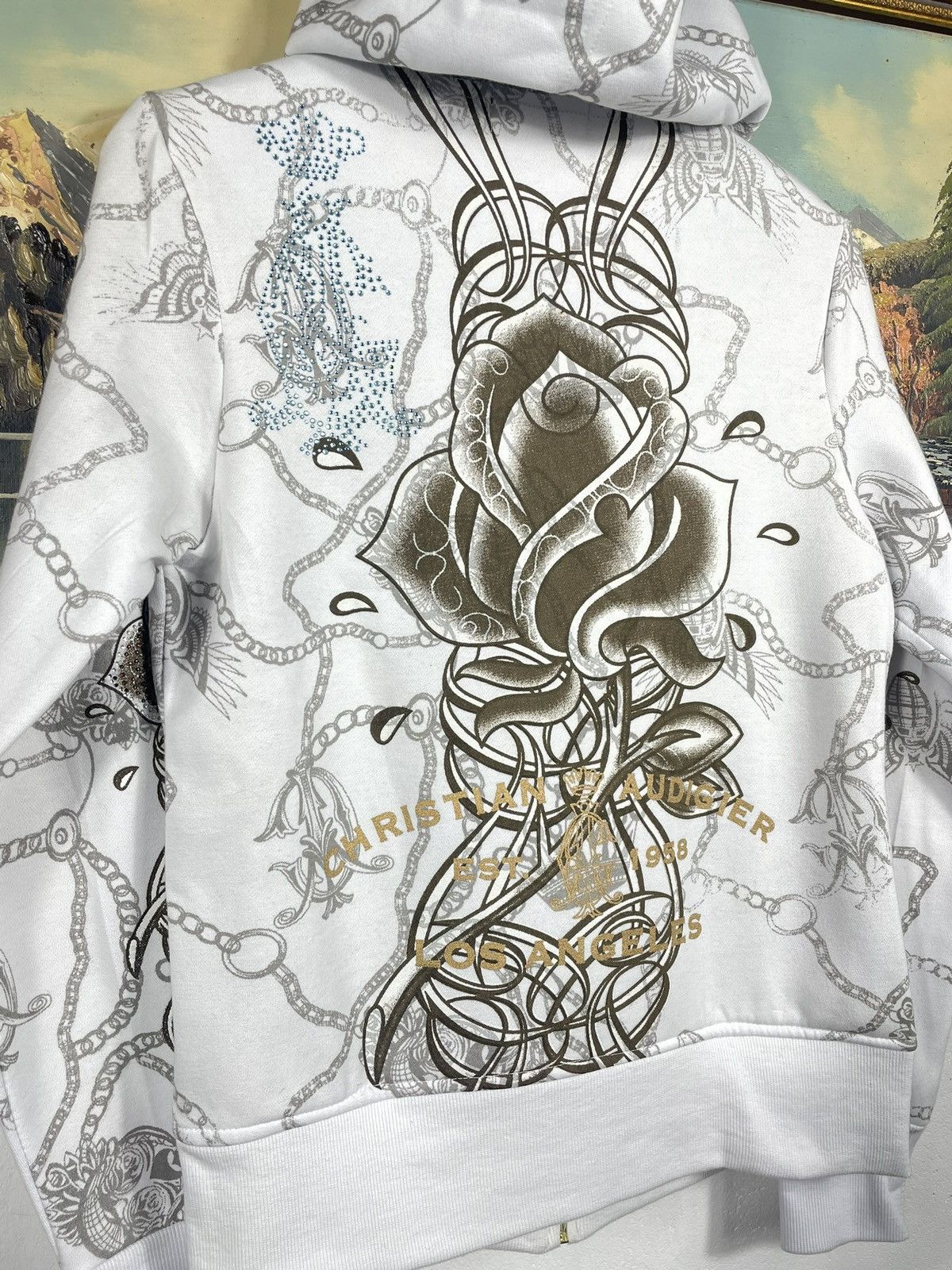 Christian Audigier × Ed Hardy × Vintage Christian Audigier Retro 00s Hoodie With Crystals Affliction Size US XS / EU 42 / 0 - 9 Thumbnail