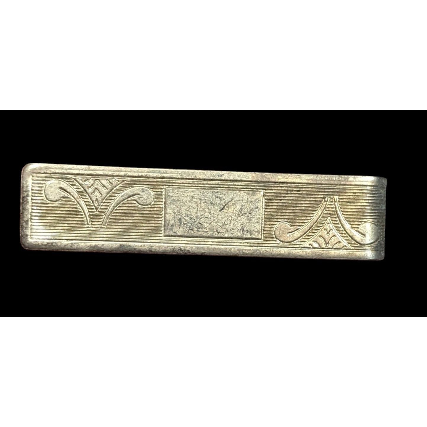 Other Vintage Gold Tone Engraved Elegant Tie Clasp Size ONE SIZE - 1 Thumbnail