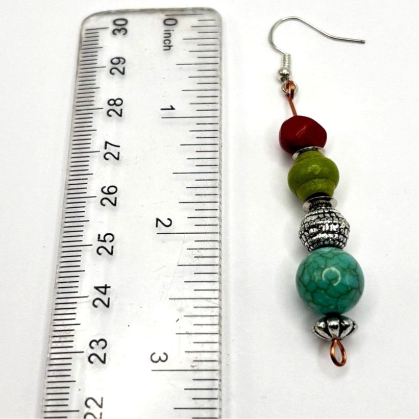 Other Green & Blue Stone Earrings Size ONE SIZE - 4 Thumbnail