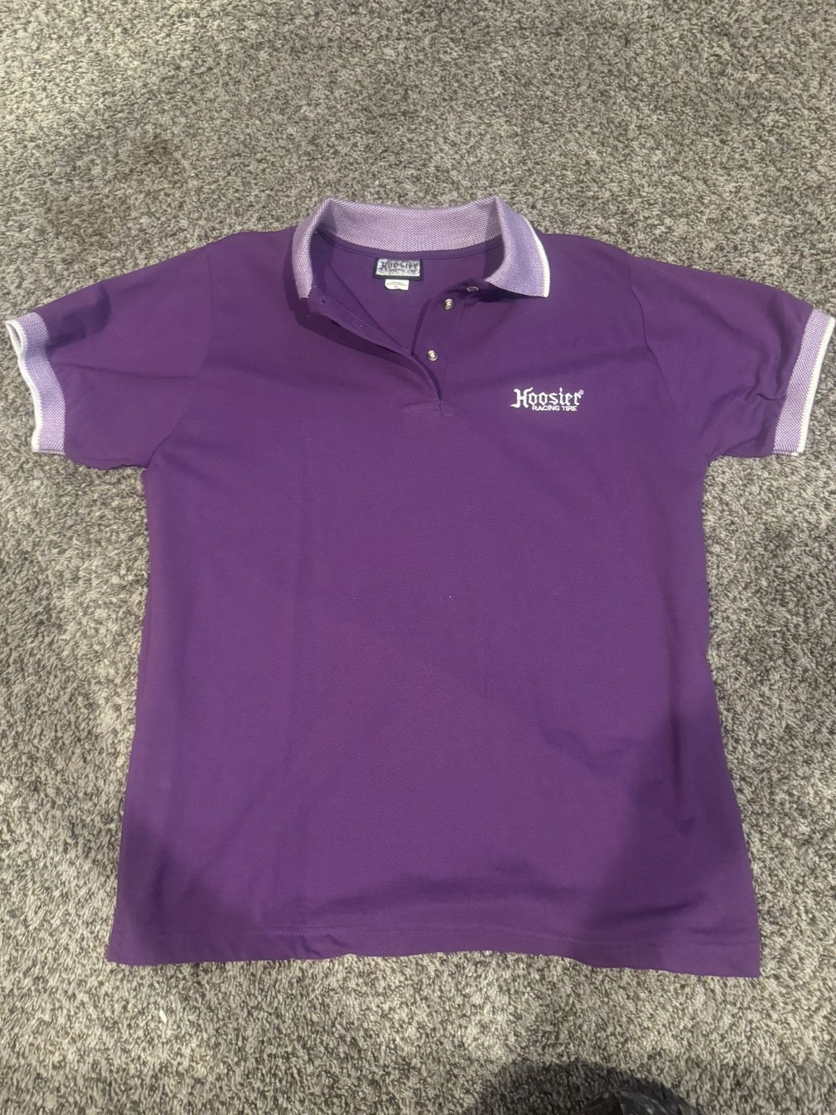 Vintage Hoosier tire racing golf style polo xl Size US XL / EU 56 / 4 - 1 Thumbnail