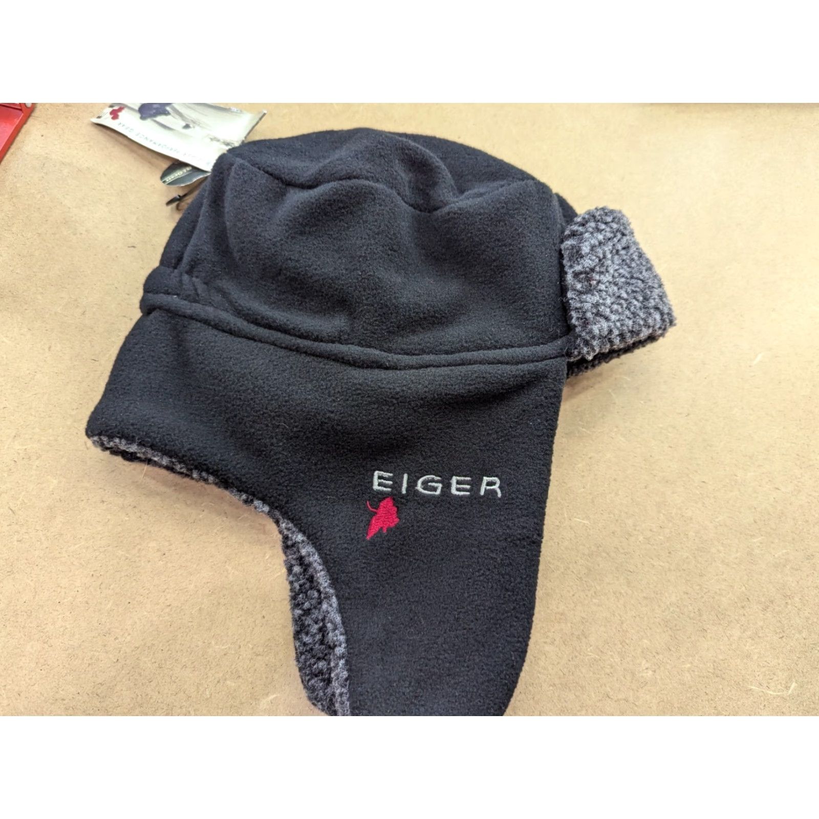 Vintage EIGER Trapper Hat Black Size M Ear Flap Thermal Fleece Winter Outdoor Unisex Adults Shirt? Size US M / EU 48-50 / 2 - 2 Thumbnail