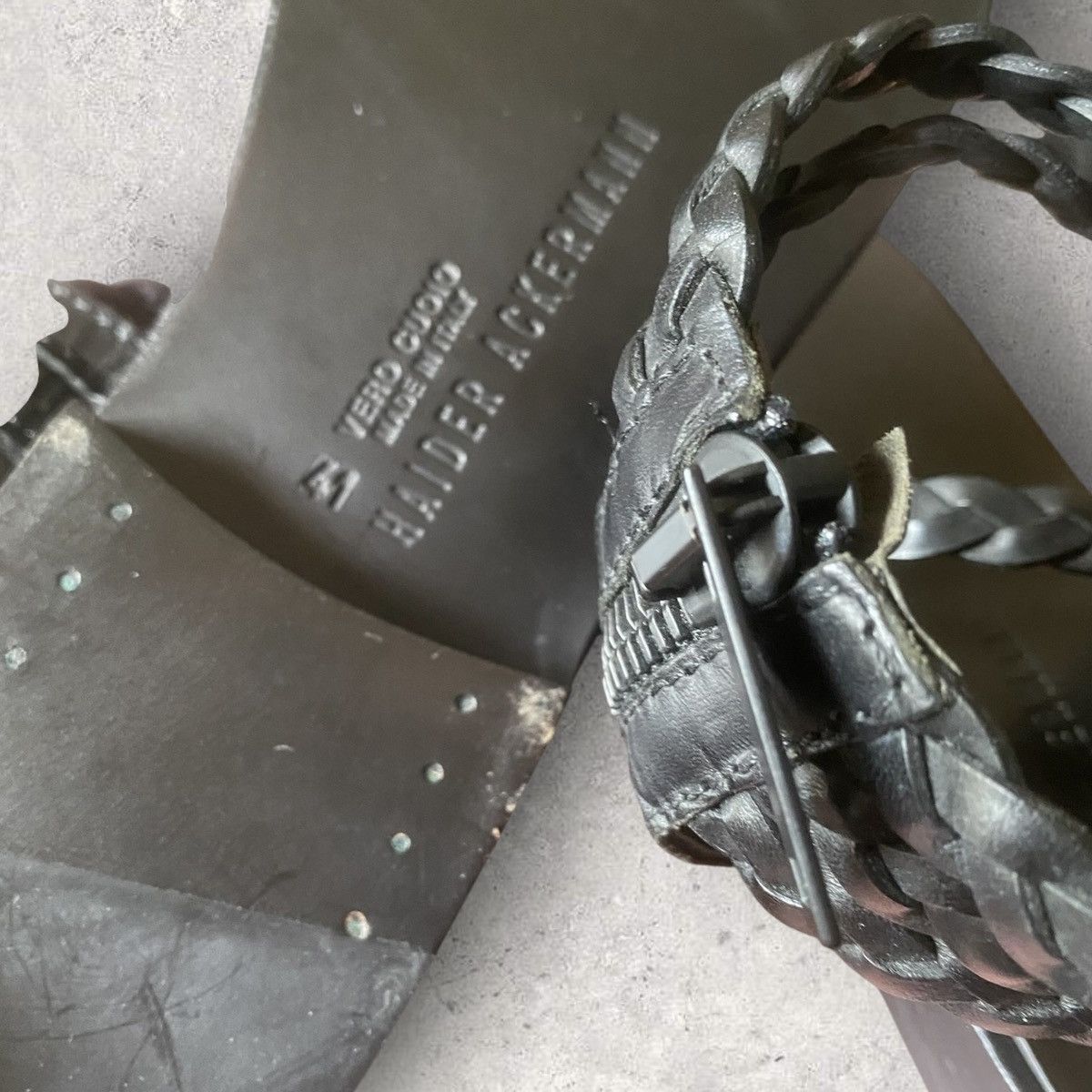 Haider Ackermann SS 2015 ALFORNA WOVEN STRAP Size US 8 / EU 41 - 7 Thumbnail