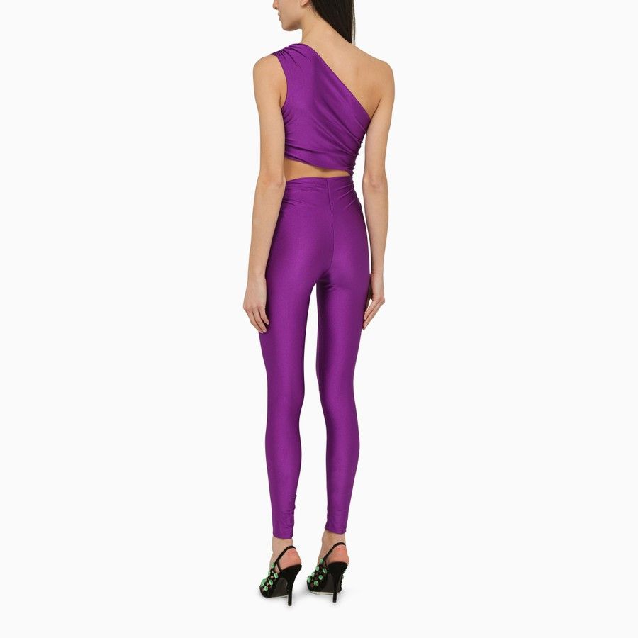 THE ANDAMANE o1d2blof1024 Close-Fitting Jumpsuit In Purple Size 26" / US 2 / IT 38 - 3 Thumbnail