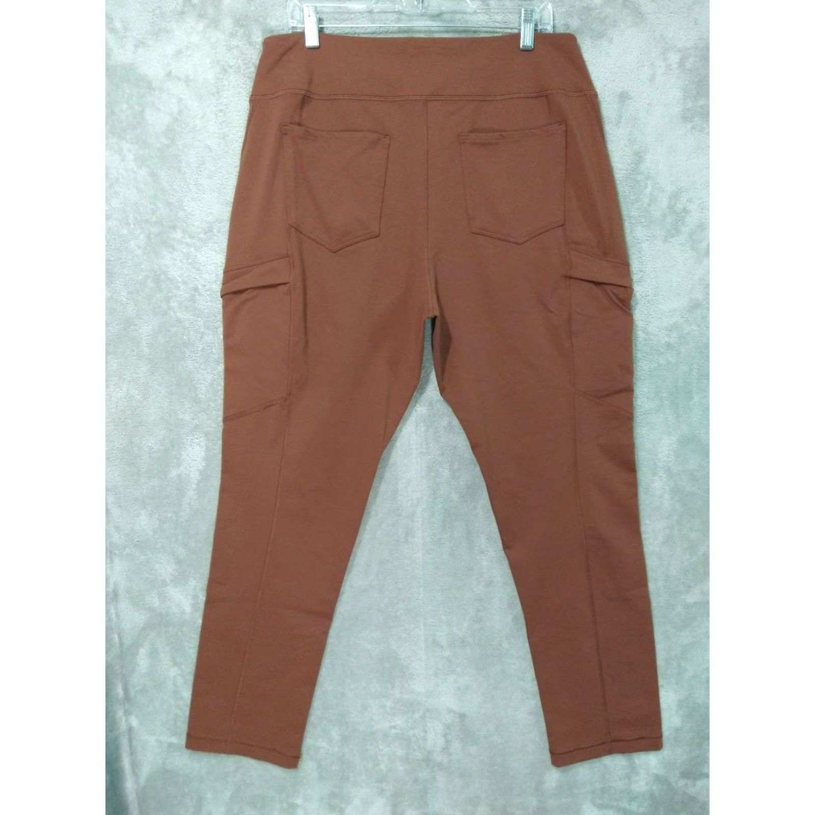 Duluth Trading Company Duluth Trading Co. Pants Womens L Brown Nylon Spandex Slim Leg Pull On 31 Inseam 34 Waist Straight Cargo Modern Comfortable Pockets Stretch Womens Size 36" / US 14 / IT 50 - 2 Thumbnail