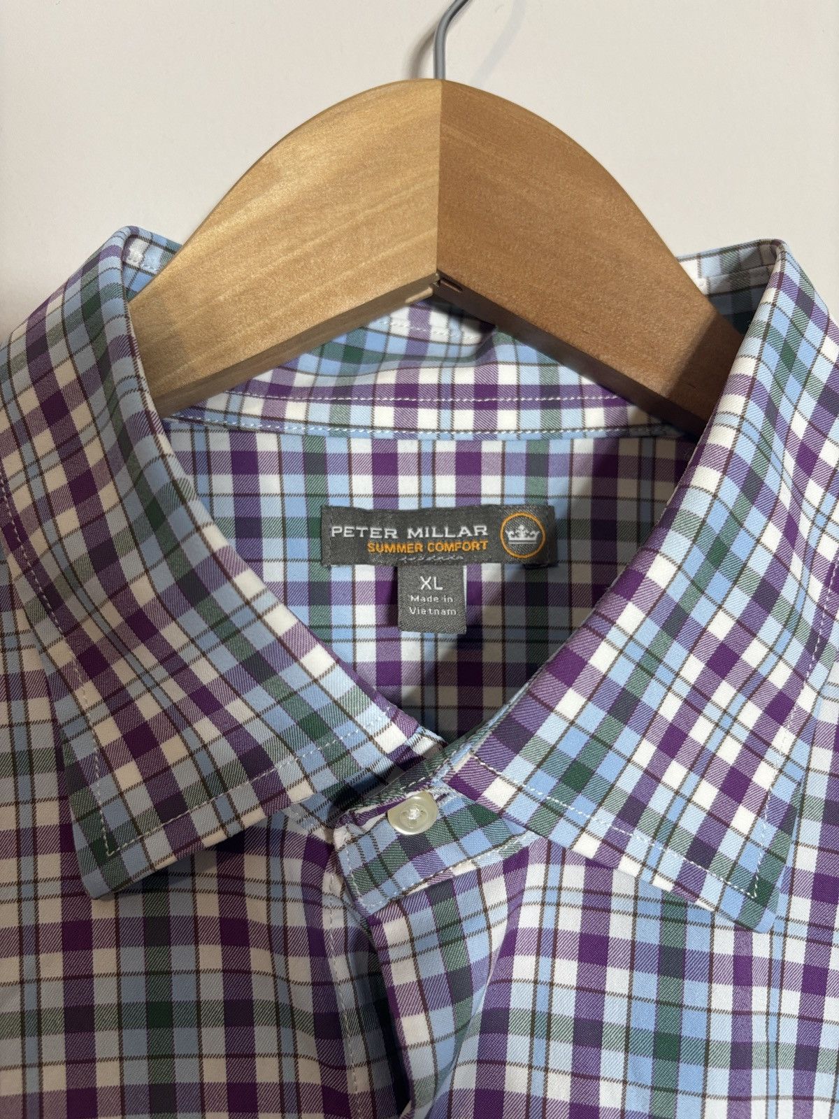 Peter Millar Peter Millar Summer Comfort Button Up Dress Shirt Plaid XL Size US XL / EU 56 / 4 - 2 Thumbnail