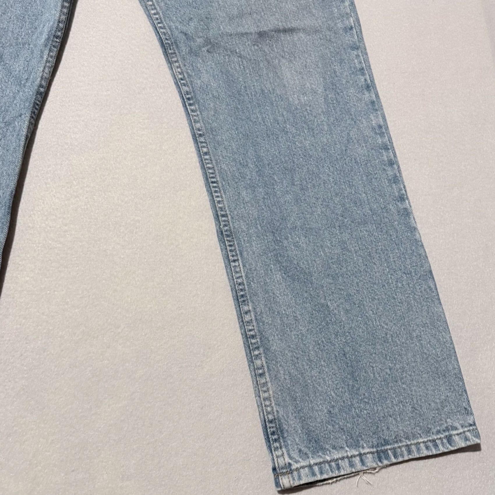 Vintage Urban Up Straight Jeans Men Blue Denim Mid-Rise Slimming Classic - 38X30 Size US 38 / EU 54 - 6 Thumbnail