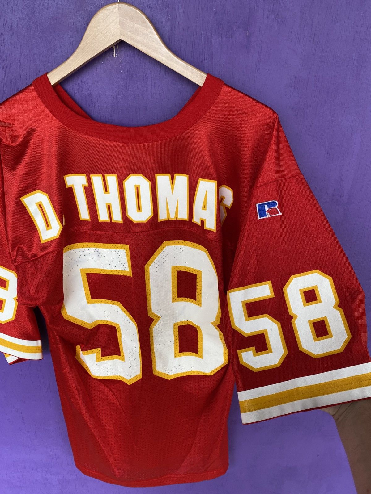 Russell Athletic Vintage 80s Russell athletic Chiefs Derrick Thomas jersey Size US L / EU 52-54 / 3 - 3 Thumbnail
