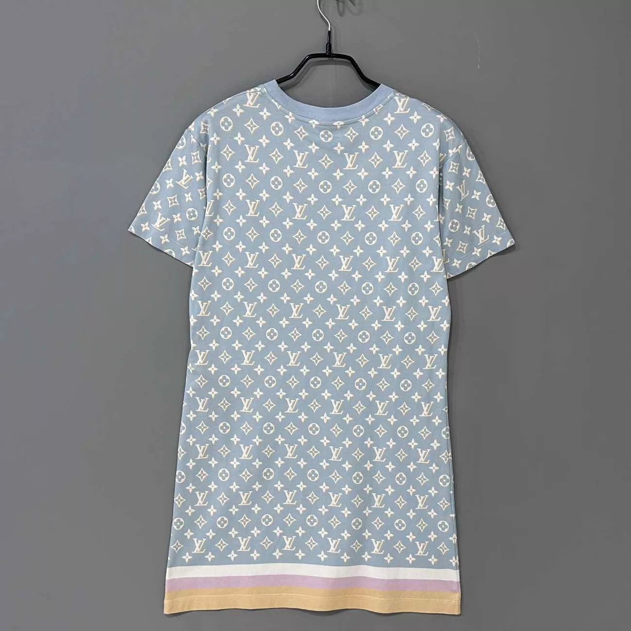 Louis Vuitton LV blue all-over chain print dress S Size S / US 4 / IT 40 - 3 Thumbnail