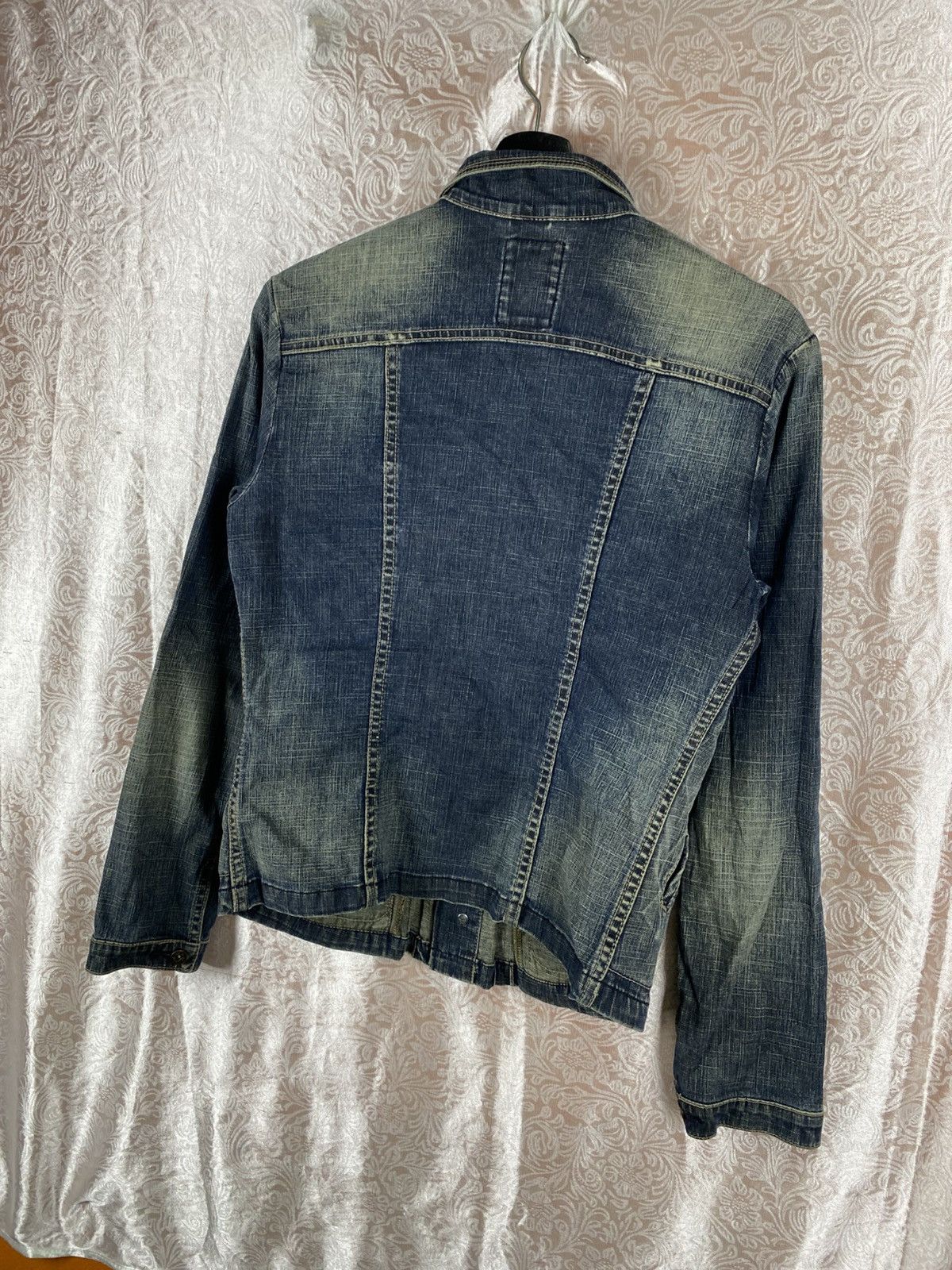 Marithe + Francois Girbaud Marithé François Girbaud Vintage Distressed Denim Jacket Size M / US 6-8 / IT 42-44 - 13 Thumbnail