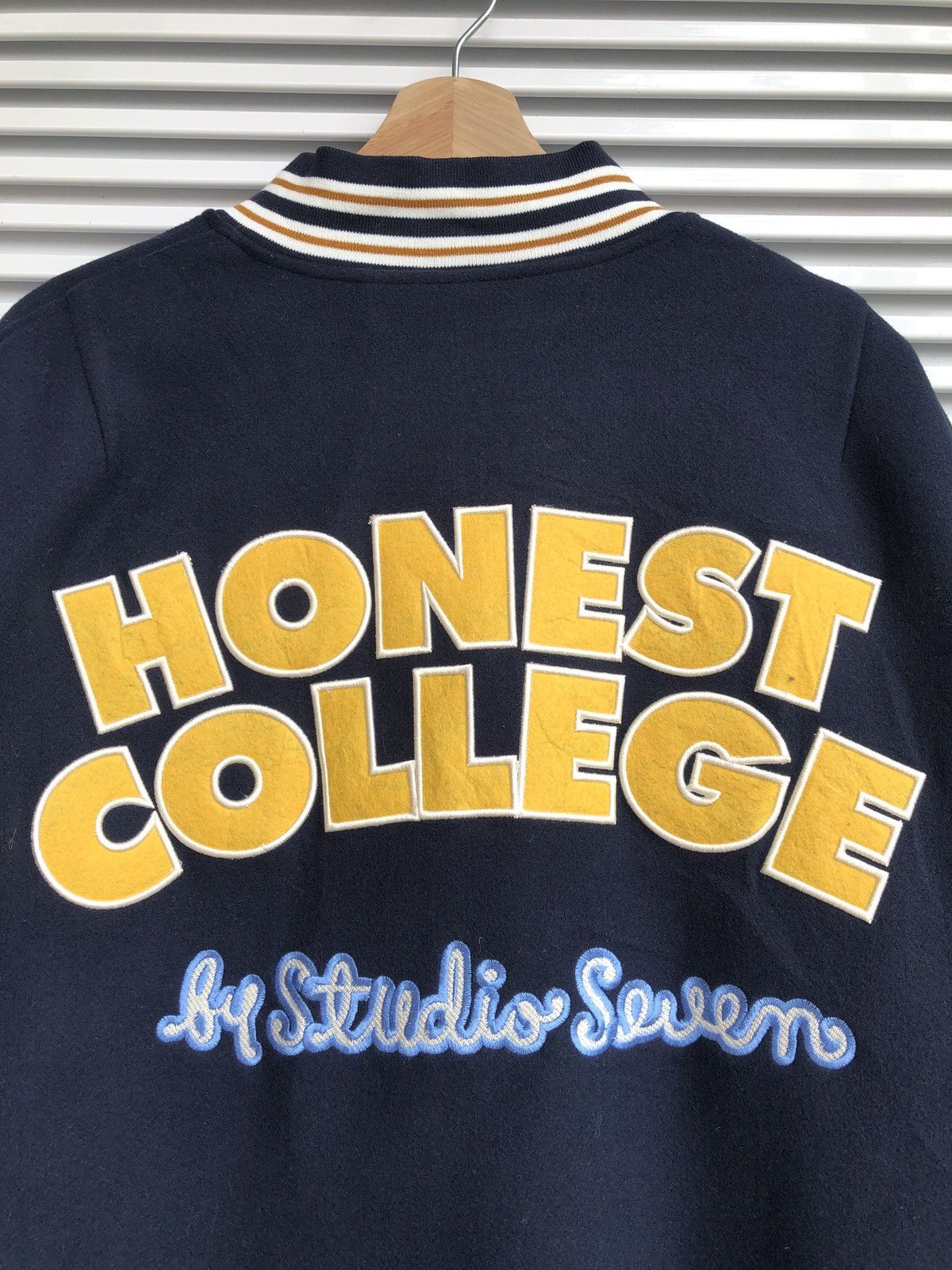 Japanese Brand Vintage Havest Collage Leather Varsity /Travis Flacko Scott Size US XXL / EU 58 / 5 - 4 Thumbnail