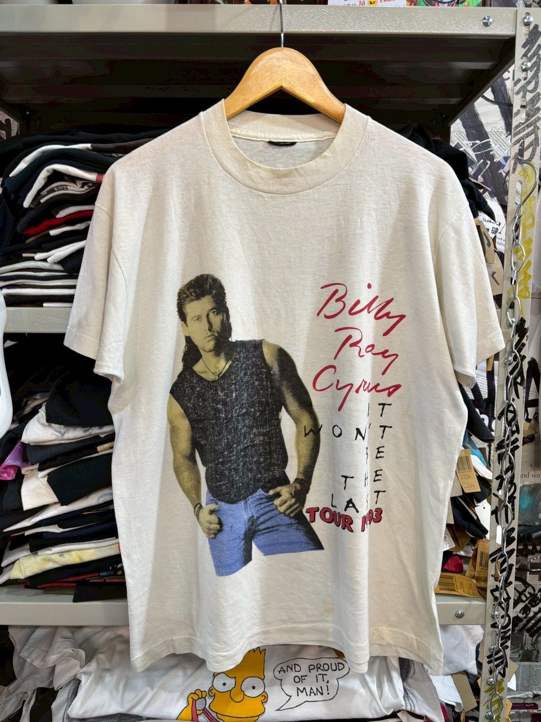 Band Tees Billy Ray tour 1993 Size US L / EU 52-54 / 3 - 1 Thumbnail