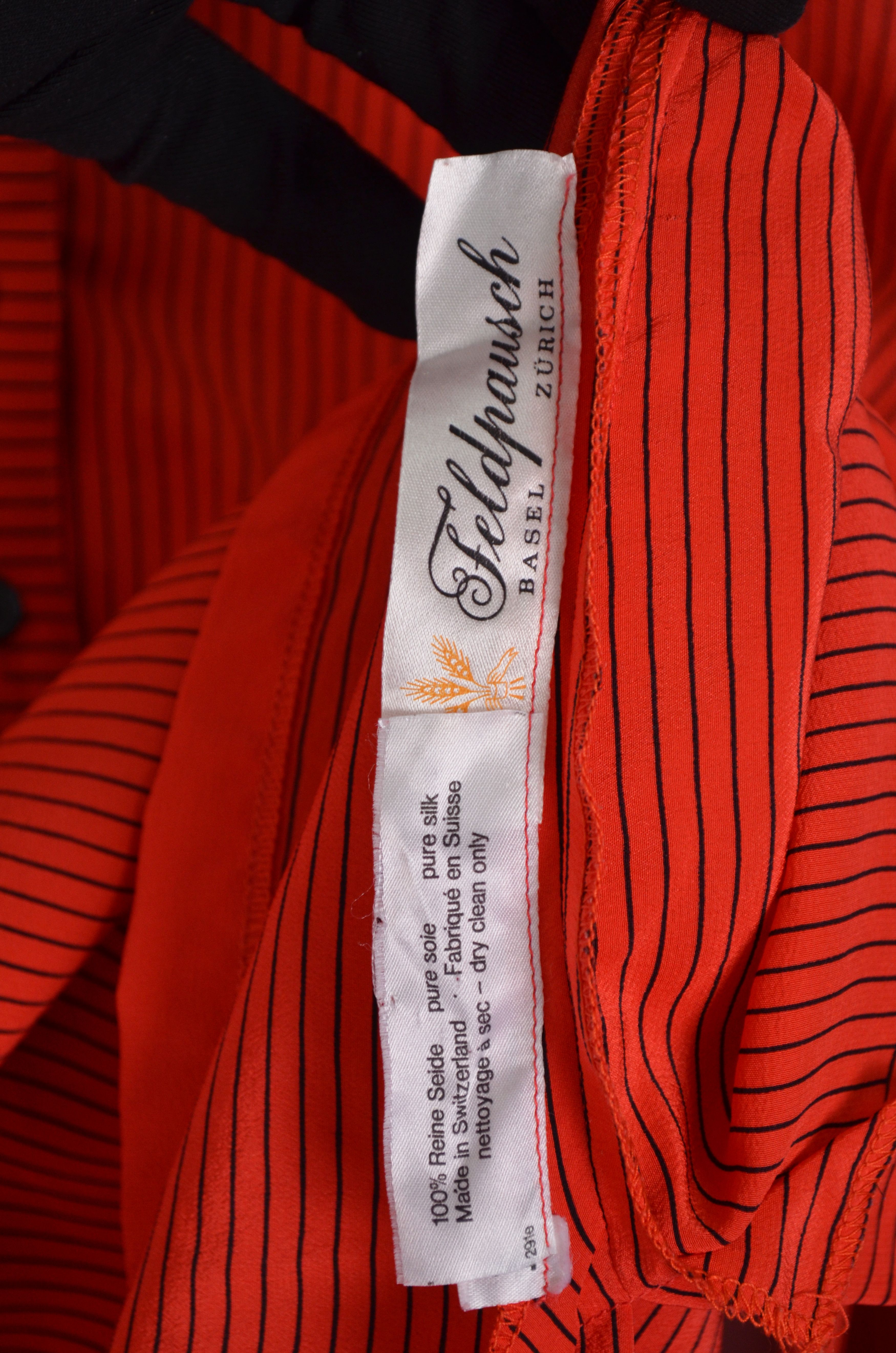 Akris × Designer Akris Feldpausch 100% Silk Stripe Suit Blouse Skirt Size 38 Size M / US 6-8 / IT 42-44 - 8 Thumbnail