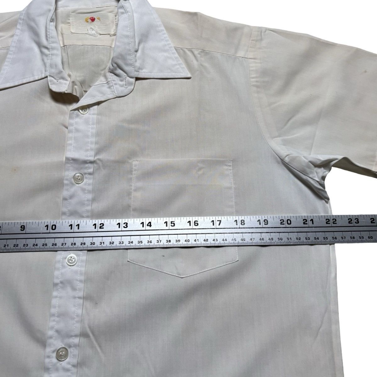 Fruit Of The Loom Vintage 50s 60s Fruit Loom Collared Dress Button Shirt L Size US L / EU 52-54 / 3 - 4 Thumbnail