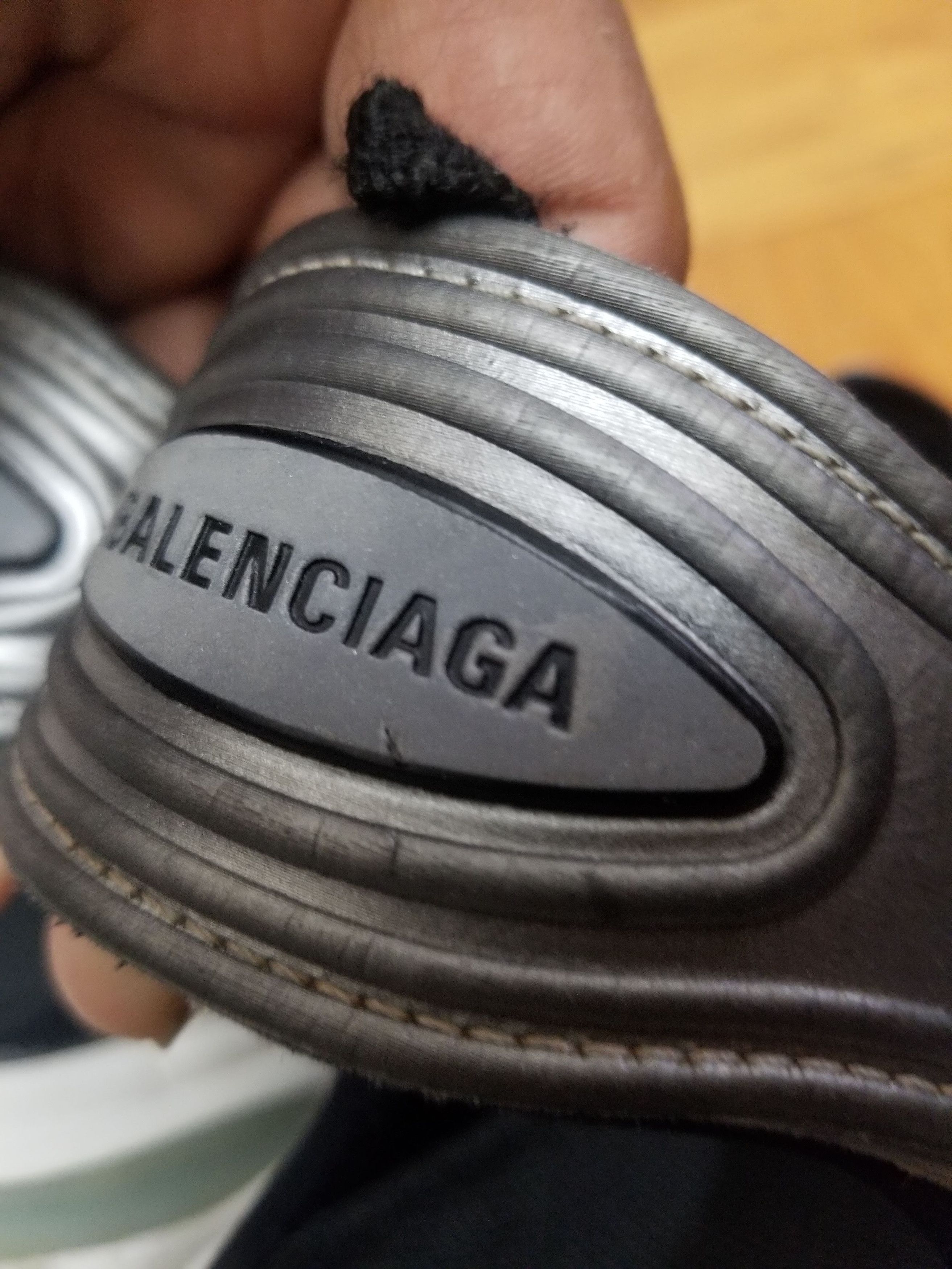 Balenciaga Balenciaga Grey Rubber Track Sandals Size 42 Size US 9 / EU 42 - 11 Thumbnail
