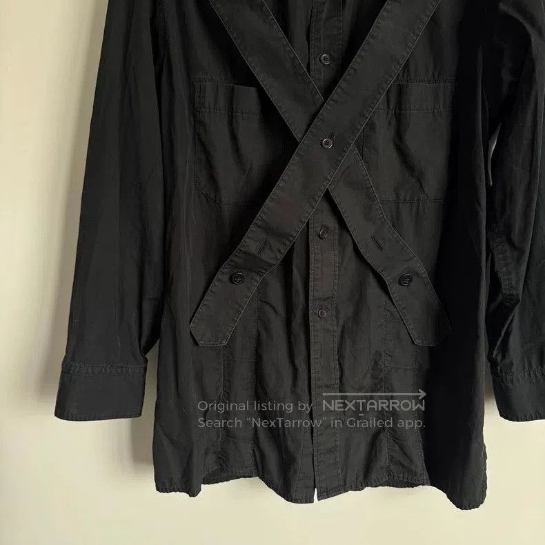 Yohji Yamamoto Yohji Yamamoto Pour Homme Cross Strap Shirt. Size US S / EU 44-46 / 1 - 6 Thumbnail