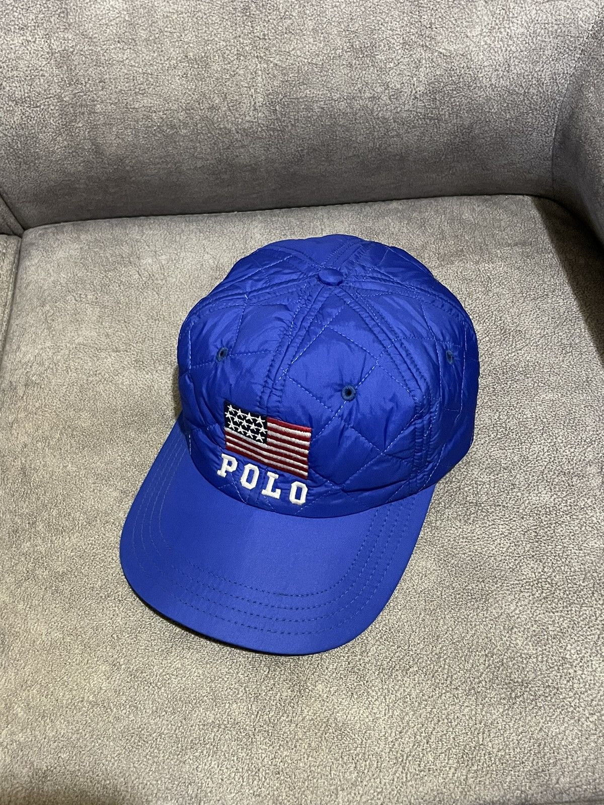 Polo Ralph Lauren × Vintage Vintage Polo Sport USA Flag Cap Size ONE SIZE - 10 Thumbnail