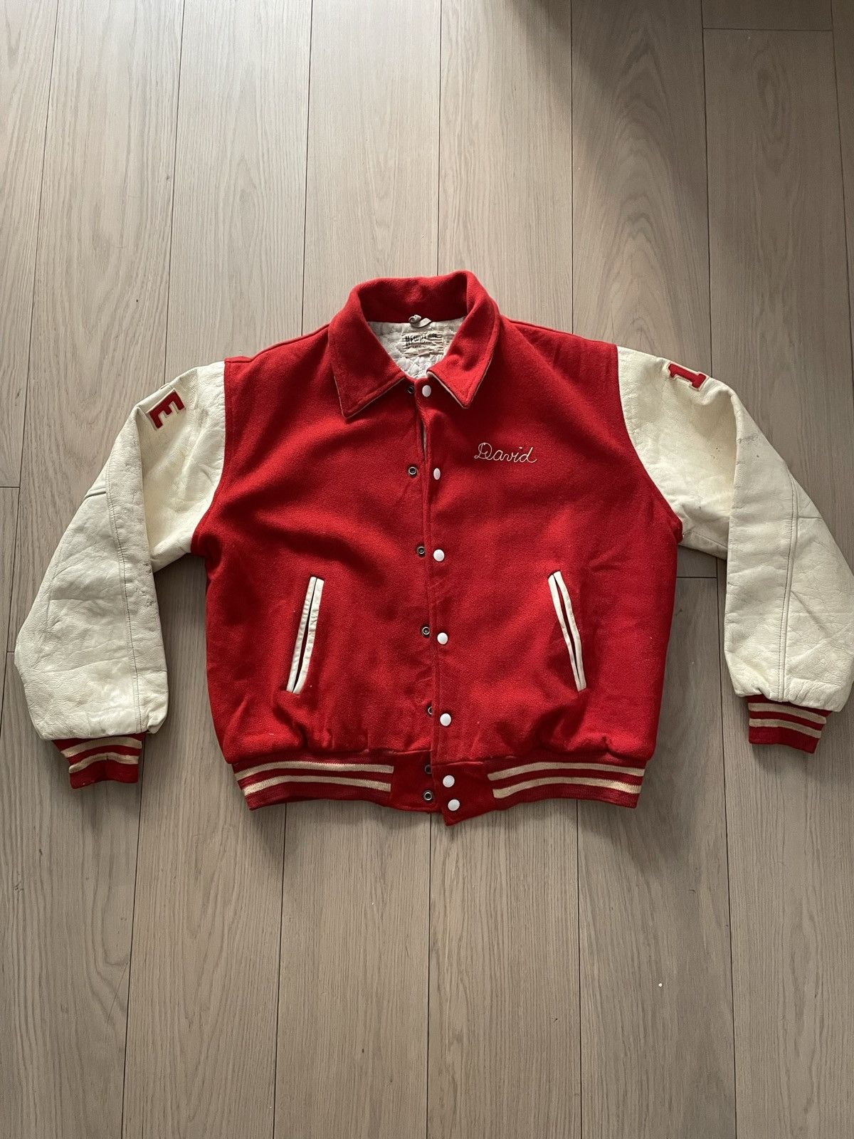 Vintage 1970s Varsity Football Jacket Size US M / EU 48-50 / 2 - 1 Thumbnail
