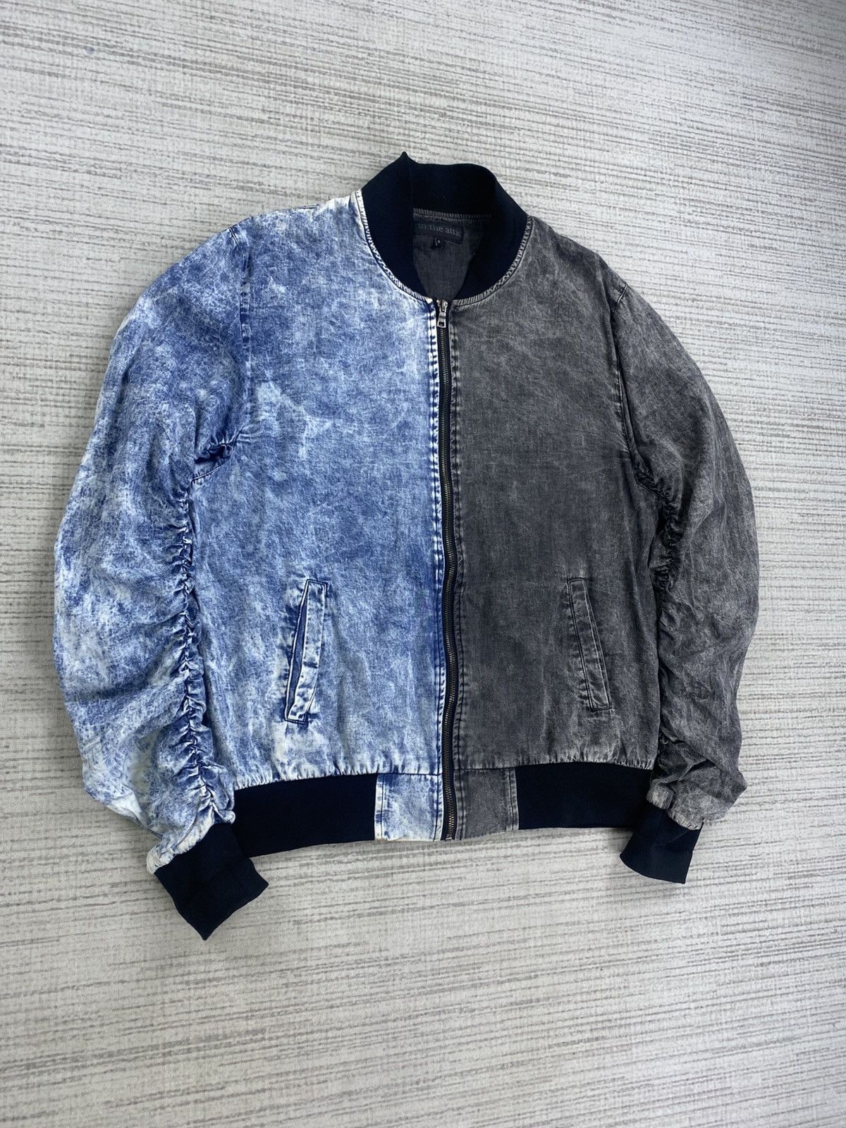 In The Attic × Vintage Rare Vintage In The Attic Two Colour Denim Zipper Jacket Size US M / EU 48-50 / 2 - 3 Thumbnail
