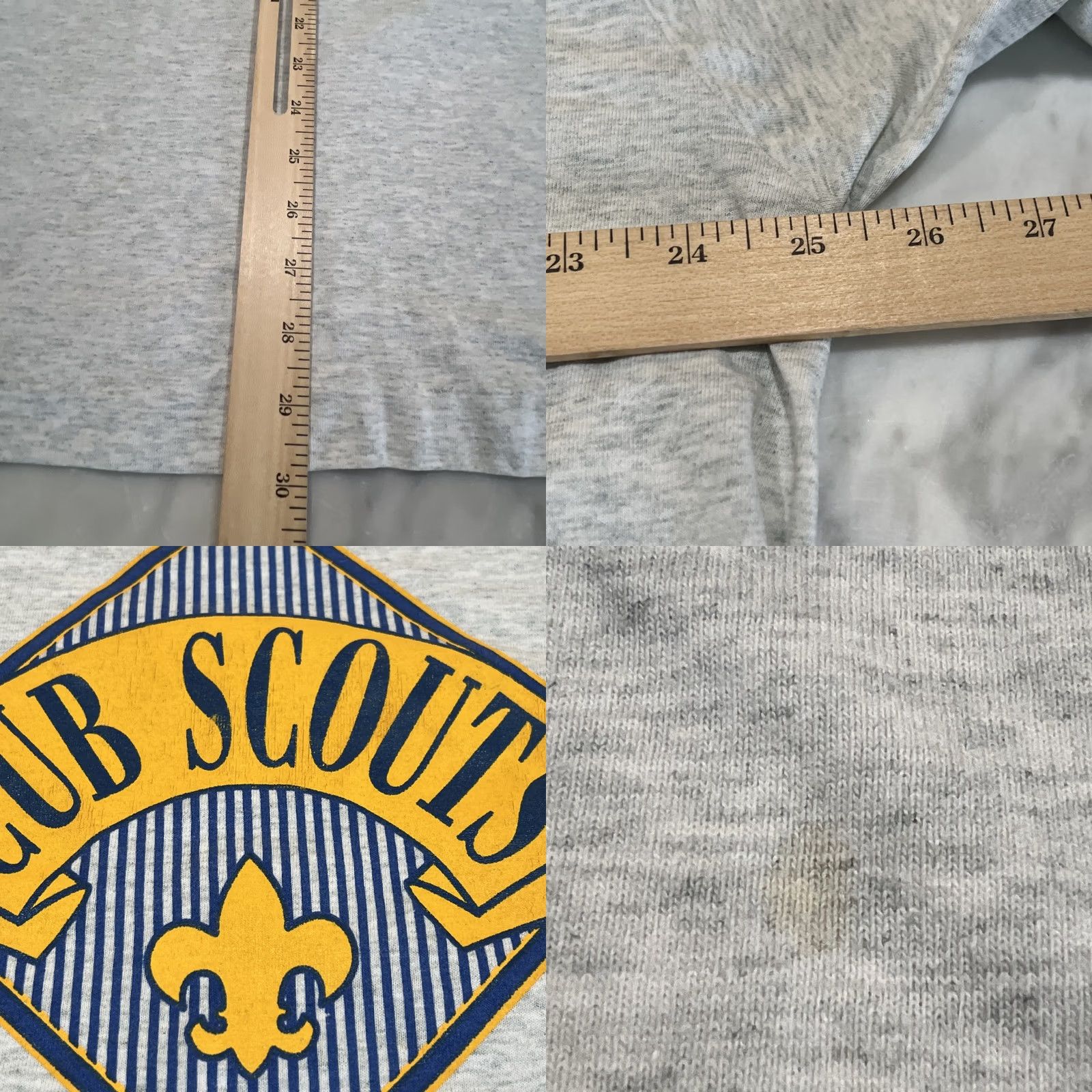 Fruit Of The Loom VINTAGE Best Fruit of the Loom Cub Scouts Shirt Mens 2XL Gray Long Sleeve Single Stitch 90s Emblem Graphic Print Logo Size US XXL / EU 58 / 5 - 8 Thumbnail