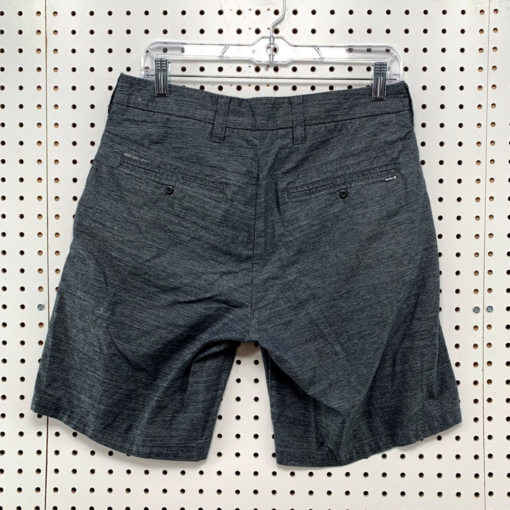 Hurley Hurley Chino Shorts Mens 30 Gray Stretch Golf Preppy Casual 32x9 Size US 30 / EU 46 - 2 Thumbnail