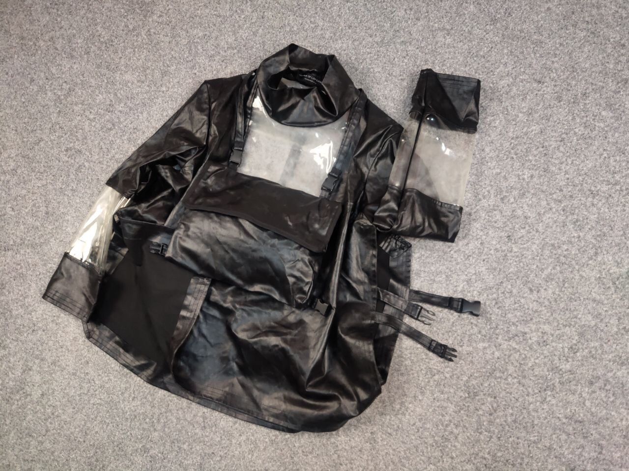Japanese Brand Vintage House Of Loferrie Japan Combined raincoat bag Jacket Size US L / EU 52-54 / 3 - 4 Thumbnail