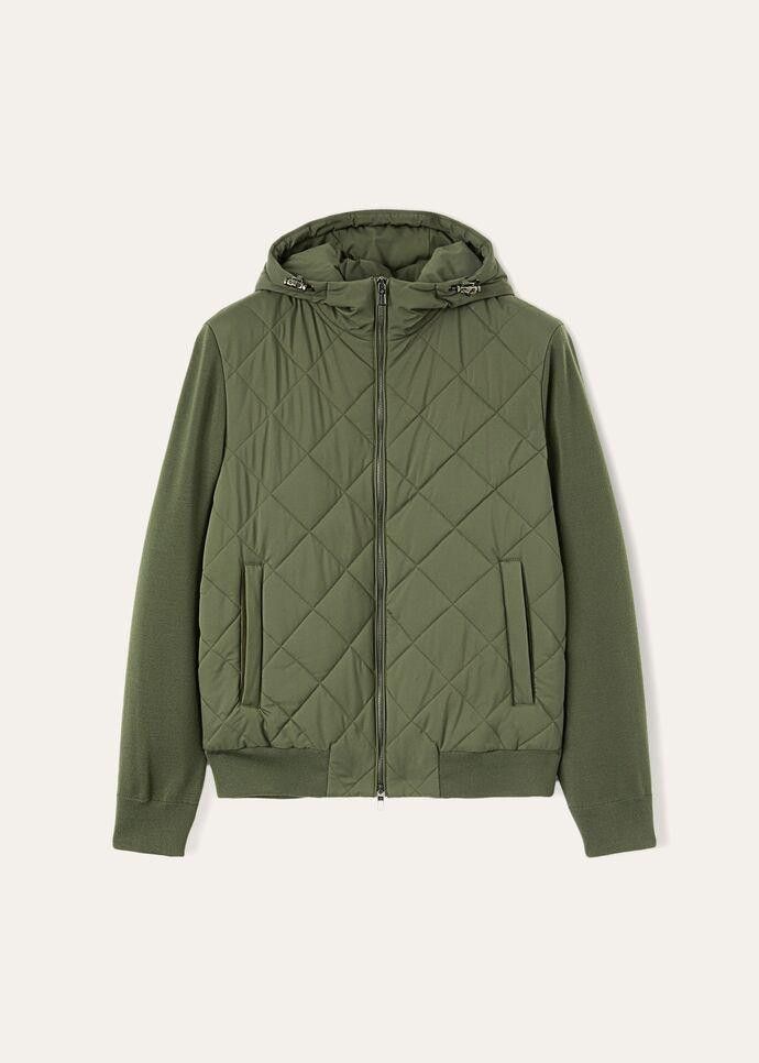 Loro Piana o1srvl11e1224 Ampay Bomber Jacket in Green Size US XL / EU 56 / 4 - 1 Thumbnail