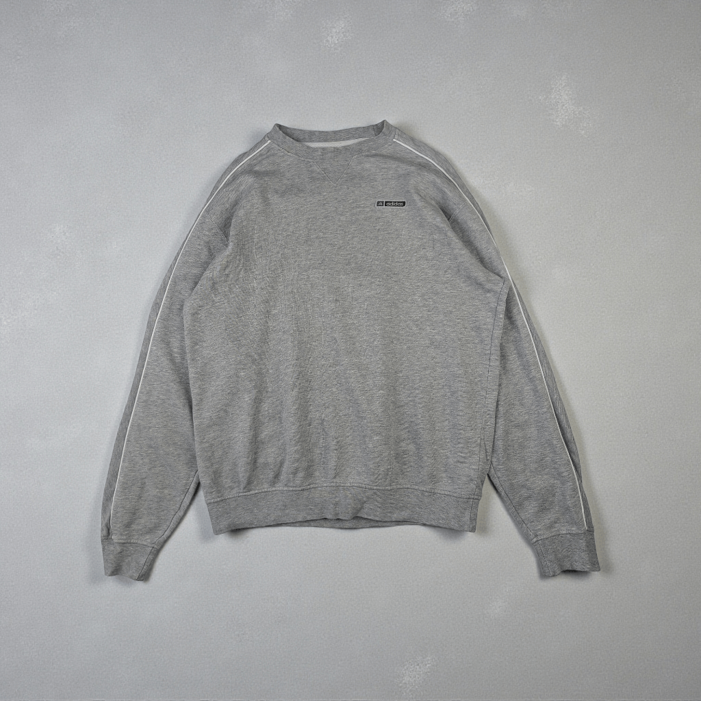Adidas Vintage 2000's ADIDAS Sportswear Plain Jumper Sweatshirt Size US M / EU 48-50 / 2 - 1 Thumbnail