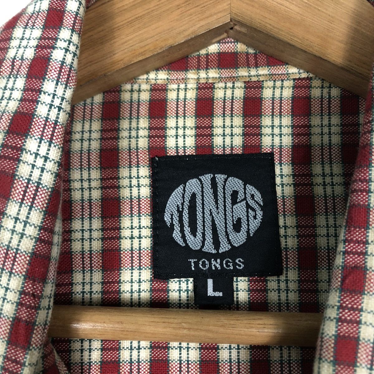 Flannel 🔥90s Vintage Flannel Jacket Tartan Design Tong Issey Moyake Size US L / EU 52-54 / 3 - 13 Thumbnail