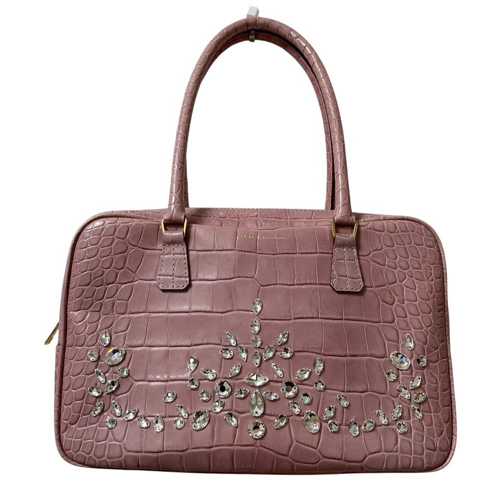 Other Other ADMJ Accessoires De Mademoiselle Swarovski Croco Embossed Handbag Leather Handbag DUTY FREE for USA Size ONE SIZE - 1 Thumbnail