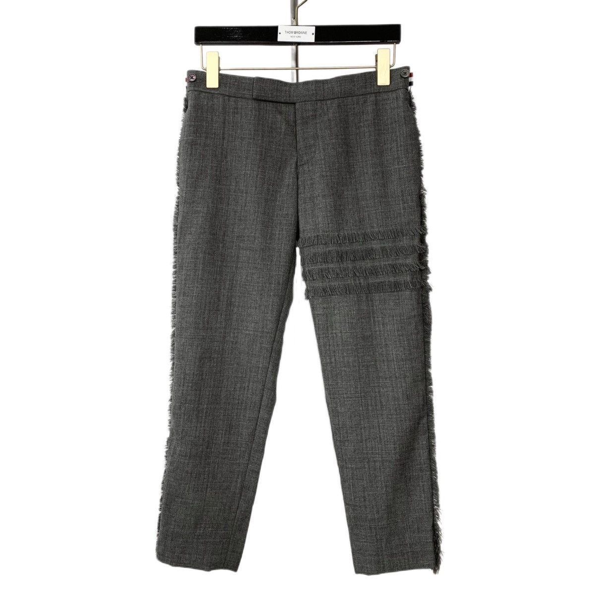 Thom Browne Thom Browne Grey Classic Four-bar Wool Casual Pants K26WX Size 25" / US 0 / IT 36 - 1 Thumbnail