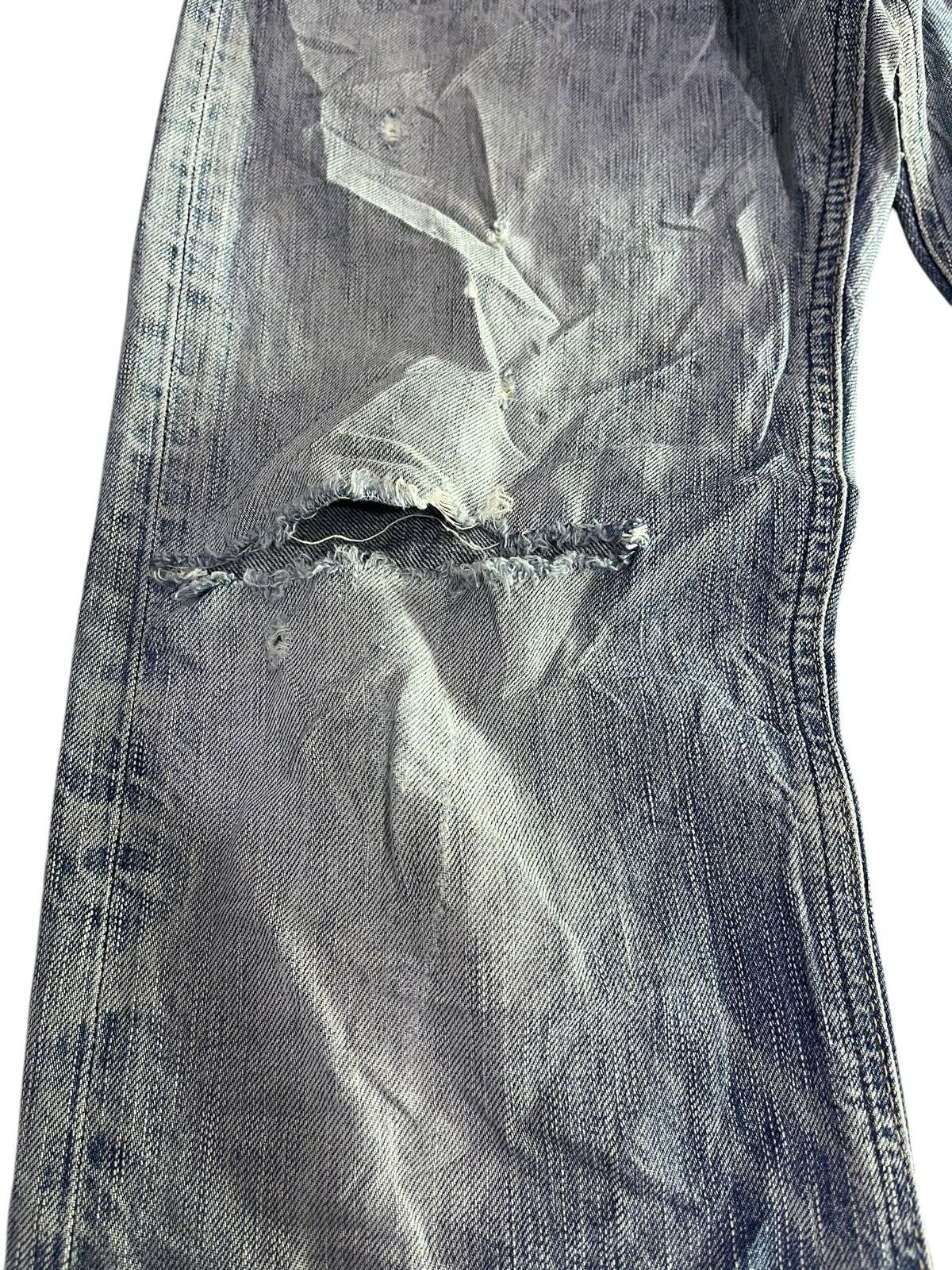 If Six Was Nine × Japanese Brand 🇯🇵 FLARE Y2K EDWIN BLUE TRIP 503 DENIM JEANS Size US 32 / EU 48 - 4 Thumbnail