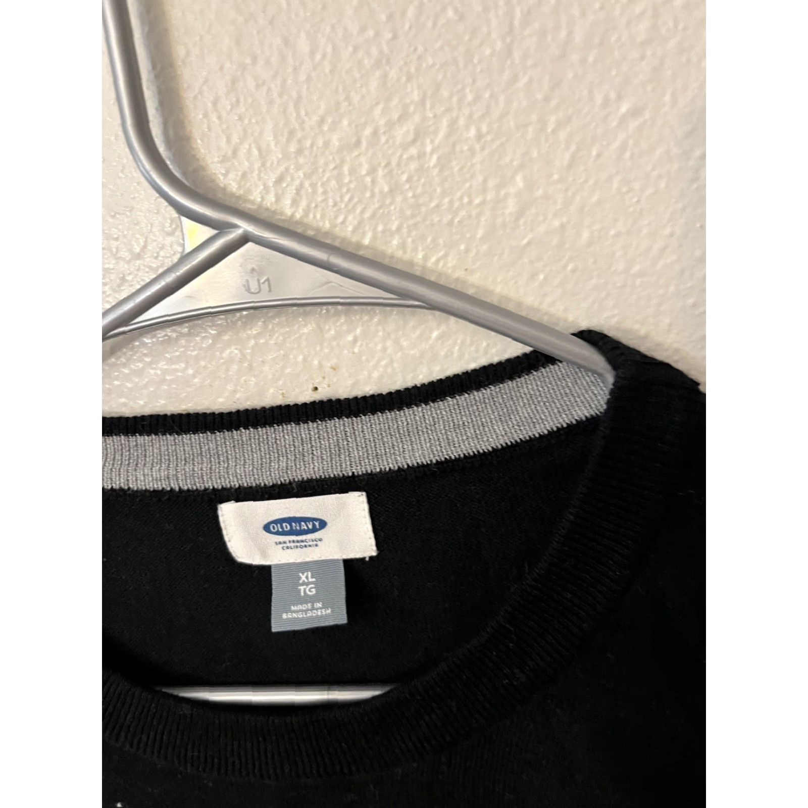 Old Navy Old Navy Black Crew Neck Long Sleeve Lightweight Cotton Blend Sweater Mens XL Size US XL / EU 56 / 4 - 3 Thumbnail