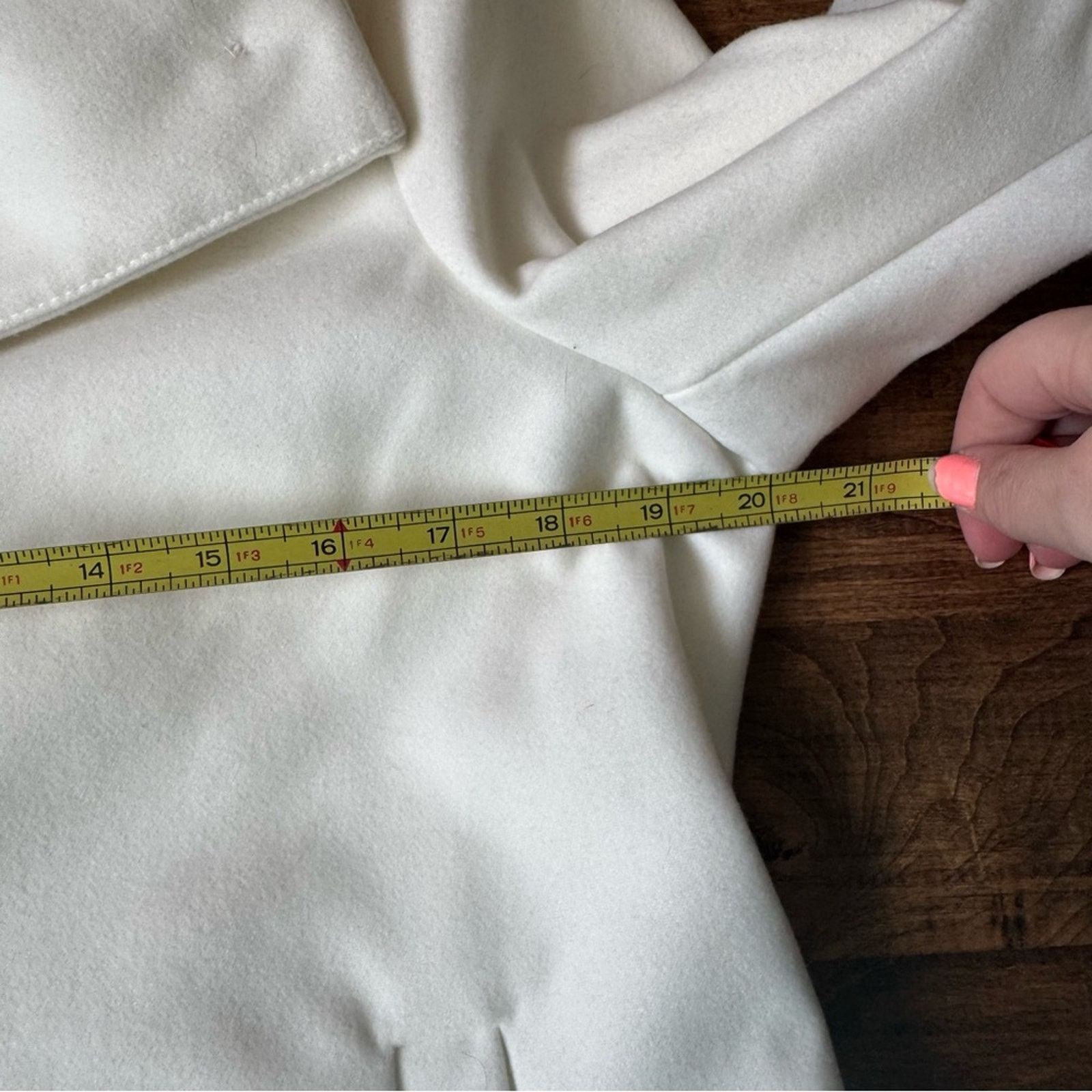 Old Navy Old Navy White Wool-Blend Winter Coat Women’s Medium NWT Size M / US 6-8 / IT 42-44 - 7 Thumbnail