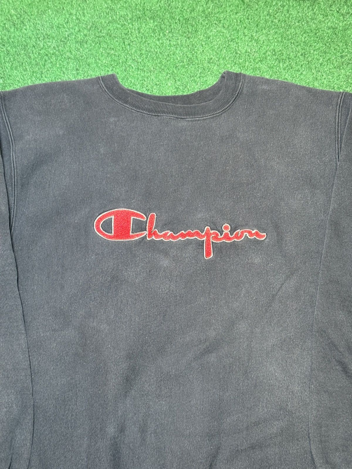 Champion × Vintage Vtg 90s Champion Reverse Weave Spellout Hip Hop Sweatshirt Size US L / EU 52-54 / 3 - 2 Thumbnail