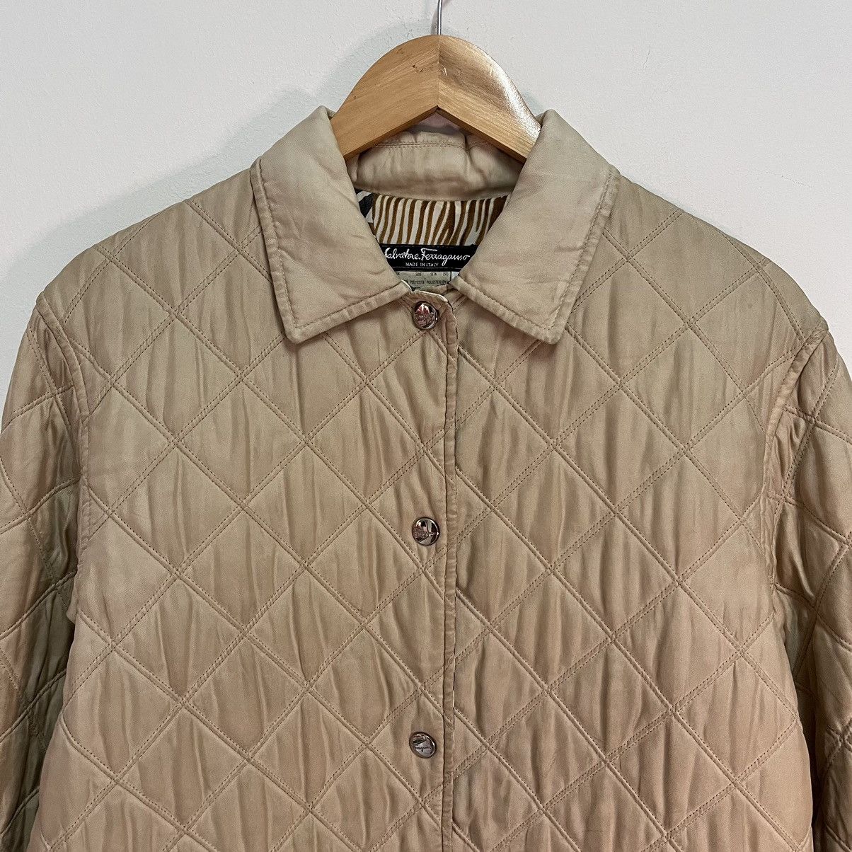 Salvatore Ferragamo Salvatore Ferragamo Quilted Leopard Jacket. Size US S / EU 44-46 / 1 - 5 Thumbnail