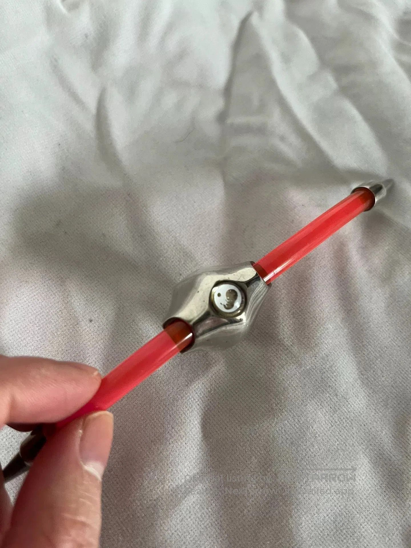 Fotus Silver Fluorescent Tube Ring.