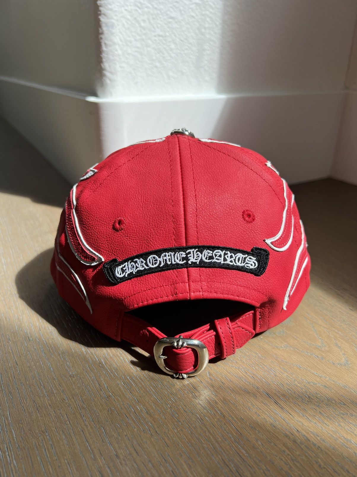 Chrome Hearts Chrome Hearts Leather Flame Hat Size ONE SIZE - 3 Thumbnail