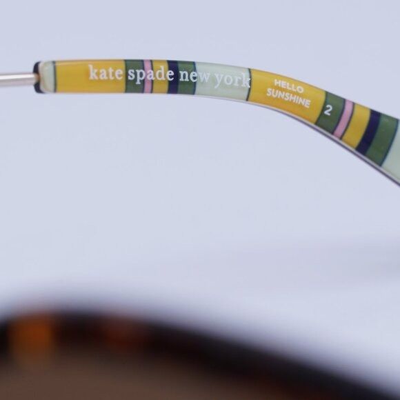 Kate Spade Kate Spade KEESEY/G/S 0086 HA Sunglasses Havana Round Frame Size ONE SIZE - 4 Thumbnail