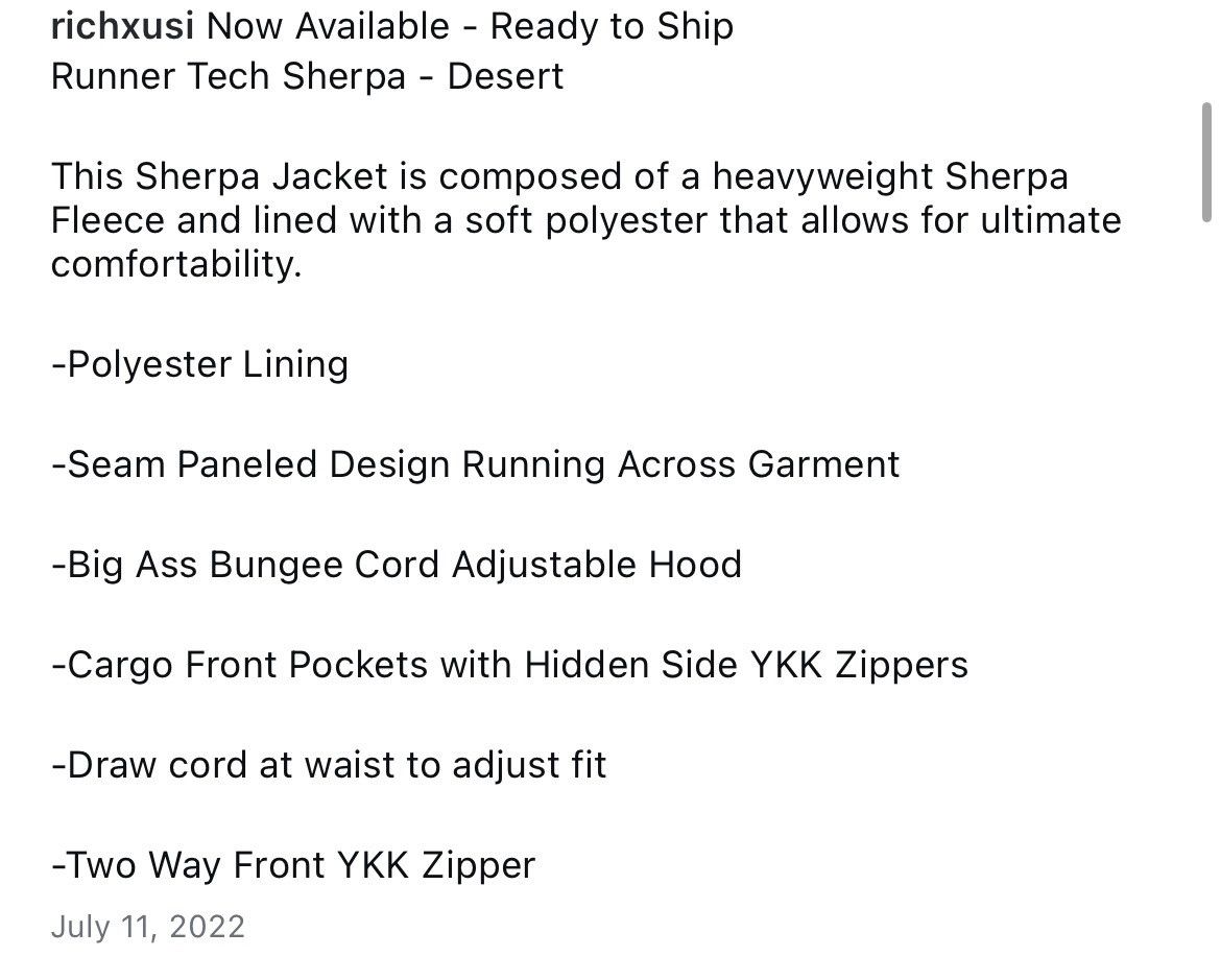 Other Richxusi Runner Tech Sherpa Size US M / EU 48-50 / 2 - 4 Thumbnail