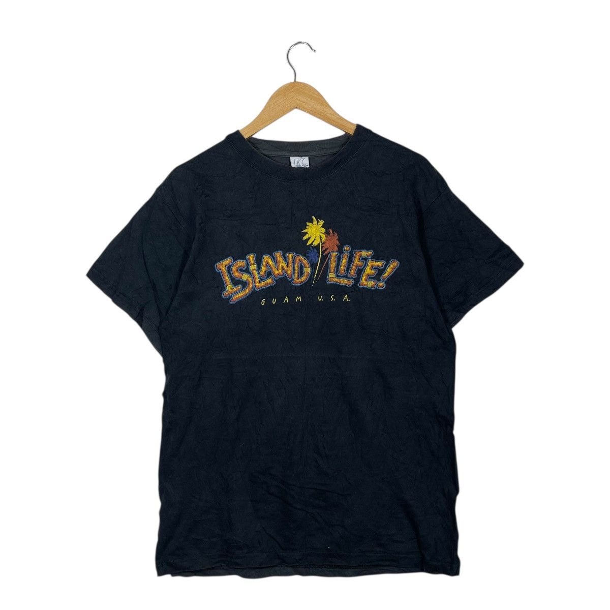 Vintage Vintage Guam Island Life Graphic T-Shirt Black USA Single Size US L / EU 52-54 / 3 - 1 Thumbnail